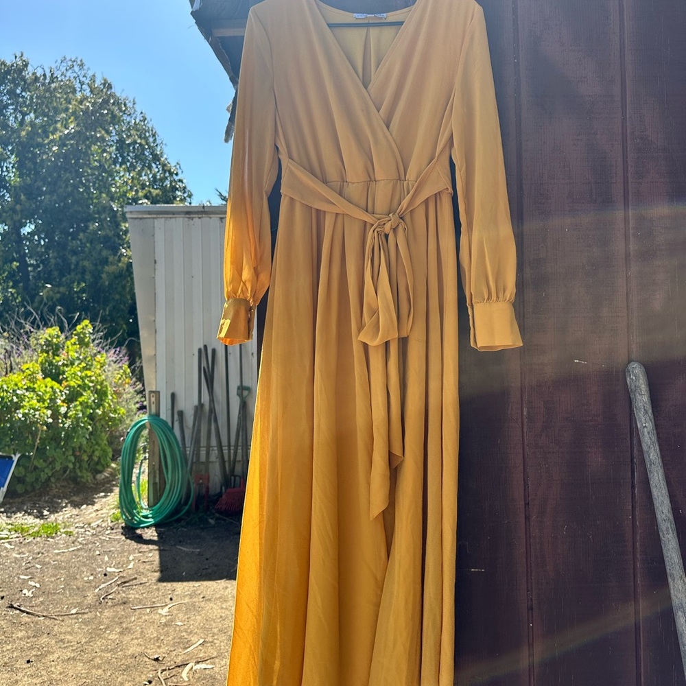 Mustard Bridesmaid Long Sleeve Dress
Baltic Born
